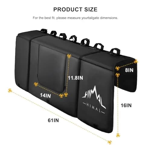 Himal Outdoors Tailgate Pad for Mountain Bike | Fits Most Trucks, Protects Bikes & Truck (100-120c) thumbnail 2