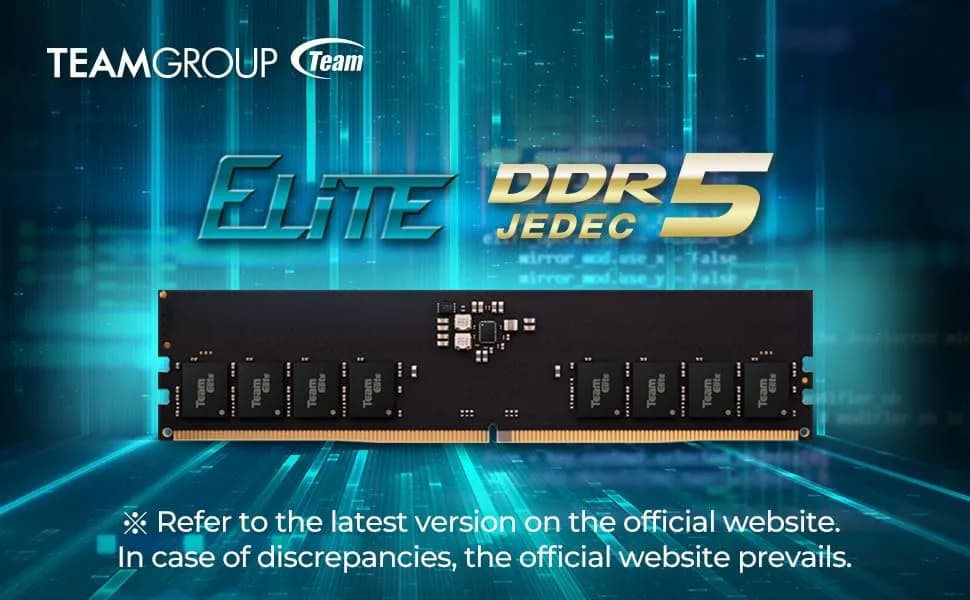 TEAMGROUP Elite DDR5 16GB 4800MHz UDIMM RAM Module | Faster Speeds for Stronger Multitasking thumbnail 4