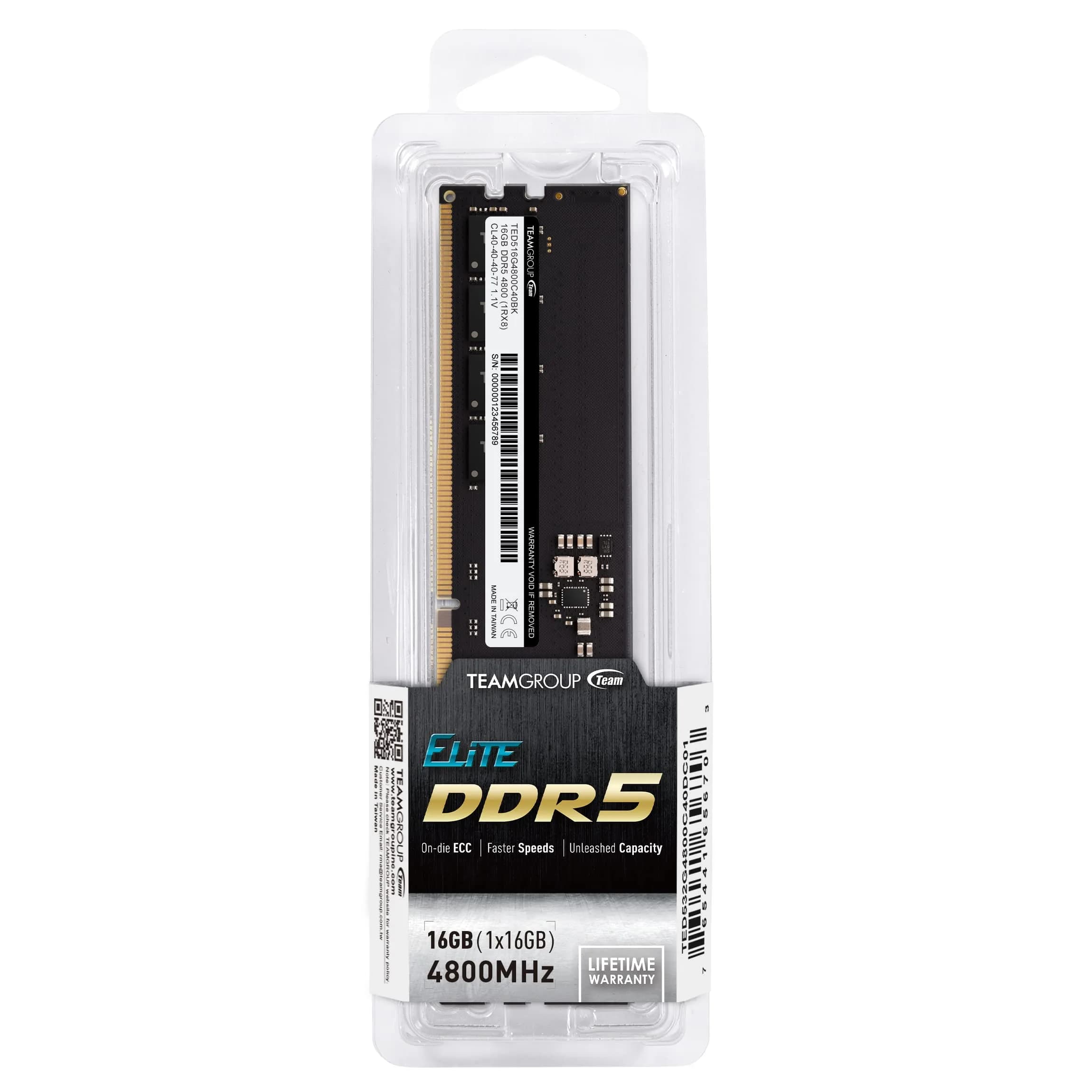 TEAMGROUP Elite DDR5 16GB 4800MHz UDIMM RAM Module | Faster Speeds for Stronger Multitasking - view 5
