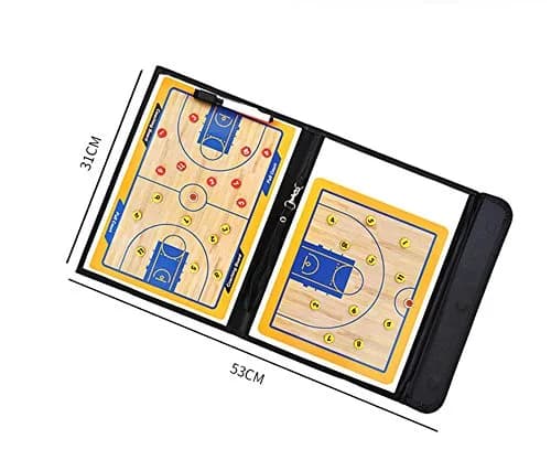 Pure Vie Foldable Magnetic Basketball Coaching Clipboard with Magnets & Pen | Strategy Board for Indian Coaches thumbnail 6