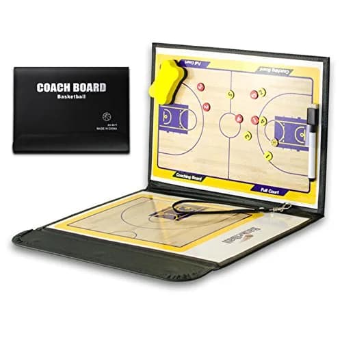 Pure Vie Foldable Magnetic Basketball Coaching Clipboard with Magnets & Pen | Strategy Board for Indian Coaches thumbnail 1