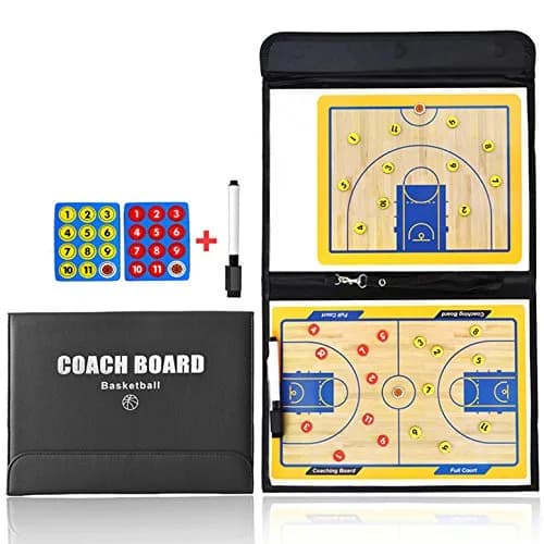 Pure Vie Foldable Magnetic Basketball Coaching Clipboard with Magnets & Pen | Strategy Board for Indian Coaches thumbnail 2