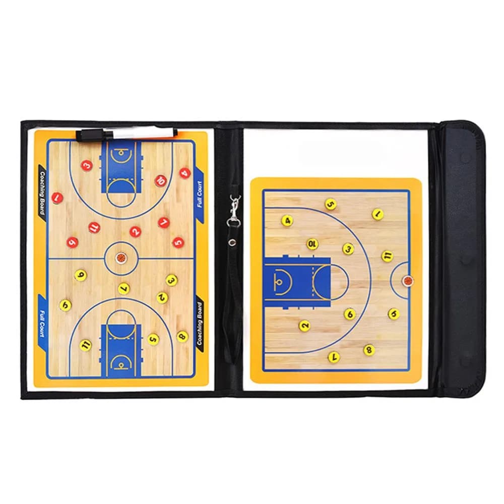 Pure Vie Foldable Magnetic Basketball Coaching Clipboard with Magnets & Pen | Strategy Board for Indian Coaches - view 3
