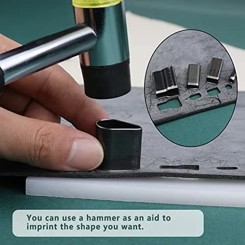 Yizzvb 24 Style Leather Hollow Punch Cutter Tool Set with Box | Versatile Shapes for DIY Crafts thumbnail 6