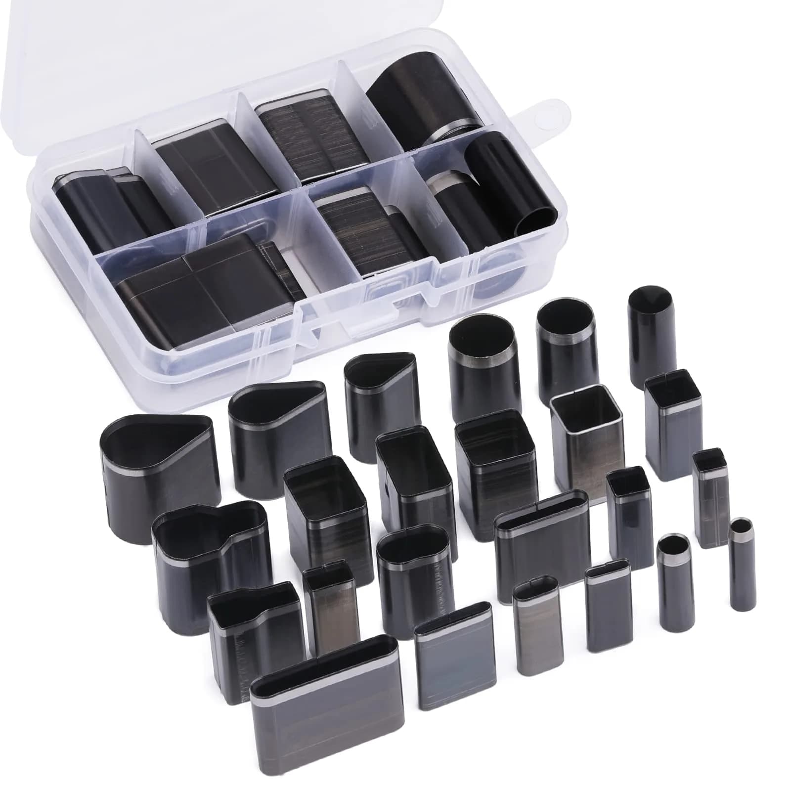 Yizzvb 24 Style Leather Hollow Punch Cutter Tool Set with Box | Versatile Shapes for DIY Crafts - main product image