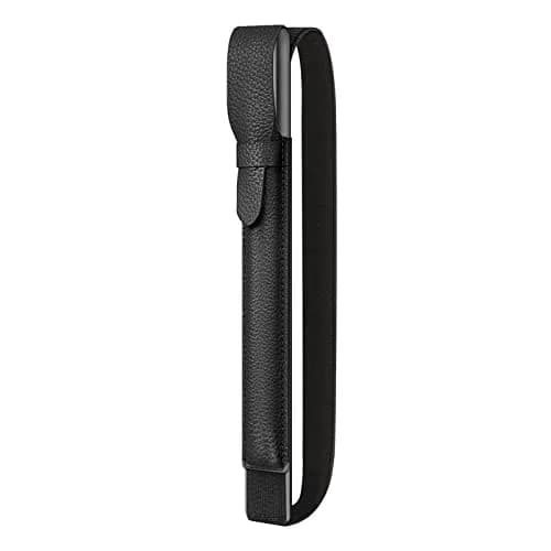 Fintie Black Stylus Pen Holder Pouch with Elastic Band & Flap Cover | Designed for reMarkable 2, BOOX, Scribe Pens (17 cm x 5.3 cm) thumbnail 1