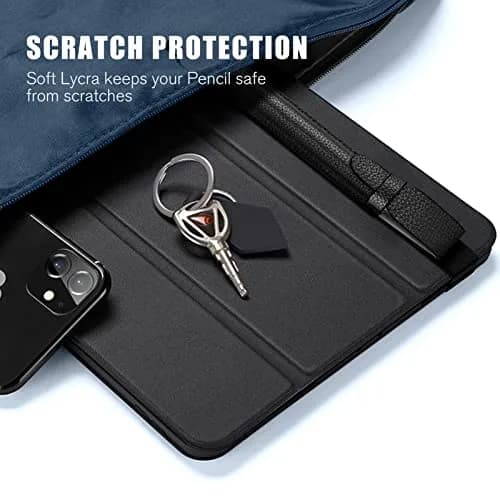 Fintie Black Stylus Pen Holder Pouch with Elastic Band & Flap Cover | Designed for reMarkable 2, BOOX, Scribe Pens (17 cm x 5.3 cm) thumbnail 8