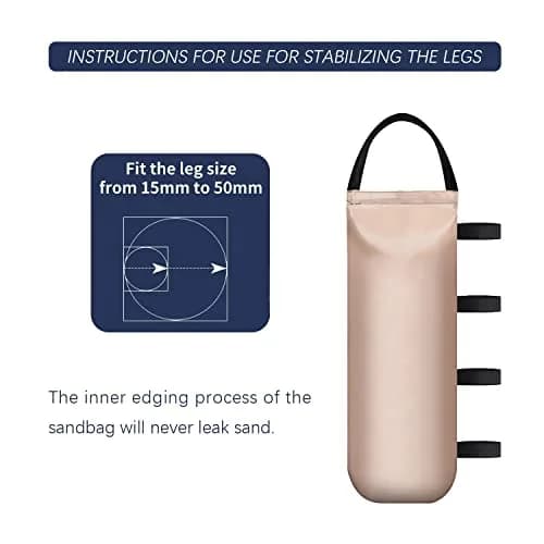 IALNAI Heavy Duty Sand Bags for Canopy Legs (4-Pack, Blue) | Windproof Outdoor Tent Anchors thumbnail 6