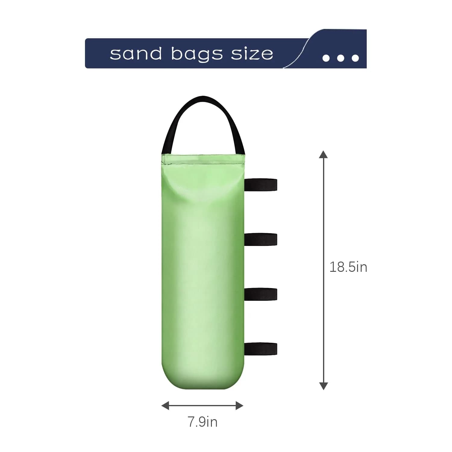 IALNAI 4-Pack Blue Canopy Weights Sand Bags for Outdoor Tents & Gazebos - view 2