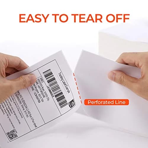 MUNBYN 4x6 Inch Thermal Labels | 1000 Sheets/2 Rolls, Waterproof & Strong Adhesive thumbnail 5