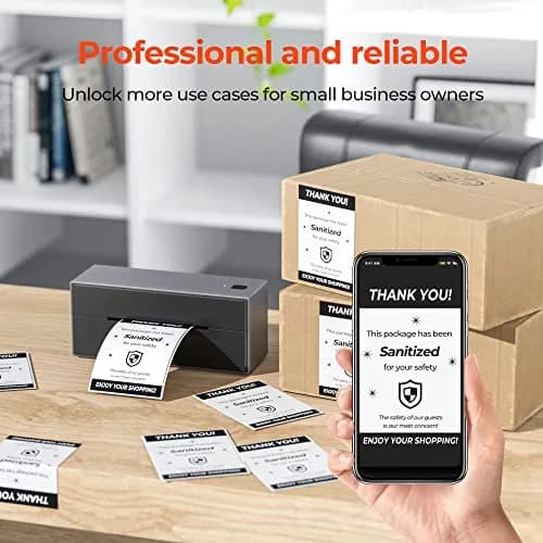 MUNBYN 4x6 Inch Thermal Labels | 1000 Sheets/2 Rolls, Waterproof & Strong Adhesive thumbnail 2
