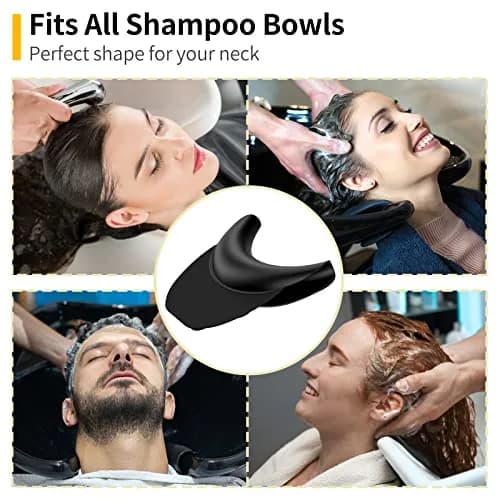 AISEELY Silicone Shampoo Bowl Neck Rest with Suction Cup | 19.5cm (7.68in) x 19.8cm (7.8in) x 5.3cm (2.1in) thumbnail 5