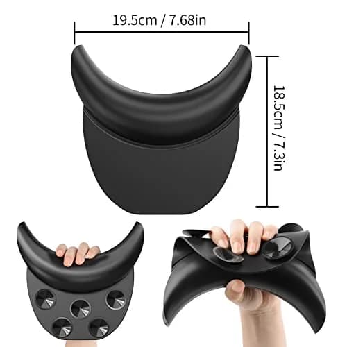 AISEELY Silicone Shampoo Bowl Neck Rest with Suction Cup | 19.5cm (7.68in) x 19.8cm (7.8in) x 5.3cm (2.1in) thumbnail 6