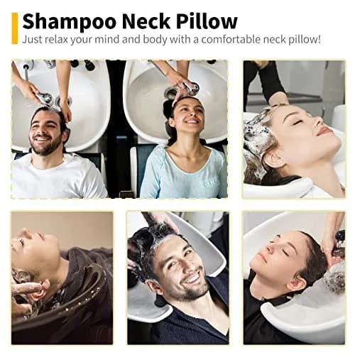 AISEELY Silicone Shampoo Bowl Neck Rest with Suction Cup | 19.5cm (7.68in) x 19.8cm (7.8in) x 5.3cm (2.1in) thumbnail 7