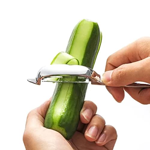 Honsen Set of 2 Stainless Steel Vegetable Peelers | Dual Blades for Fruits & Veggies, Ergonomic & Rustproof (M) thumbnail 4