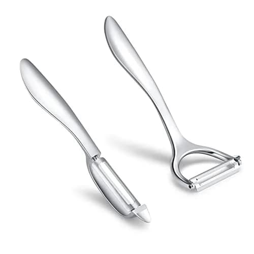 Honsen Set of 2 Stainless Steel Vegetable Peelers | Dual Blades for Fruits & Veggies, Ergonomic & Rustproof (M) thumbnail 3