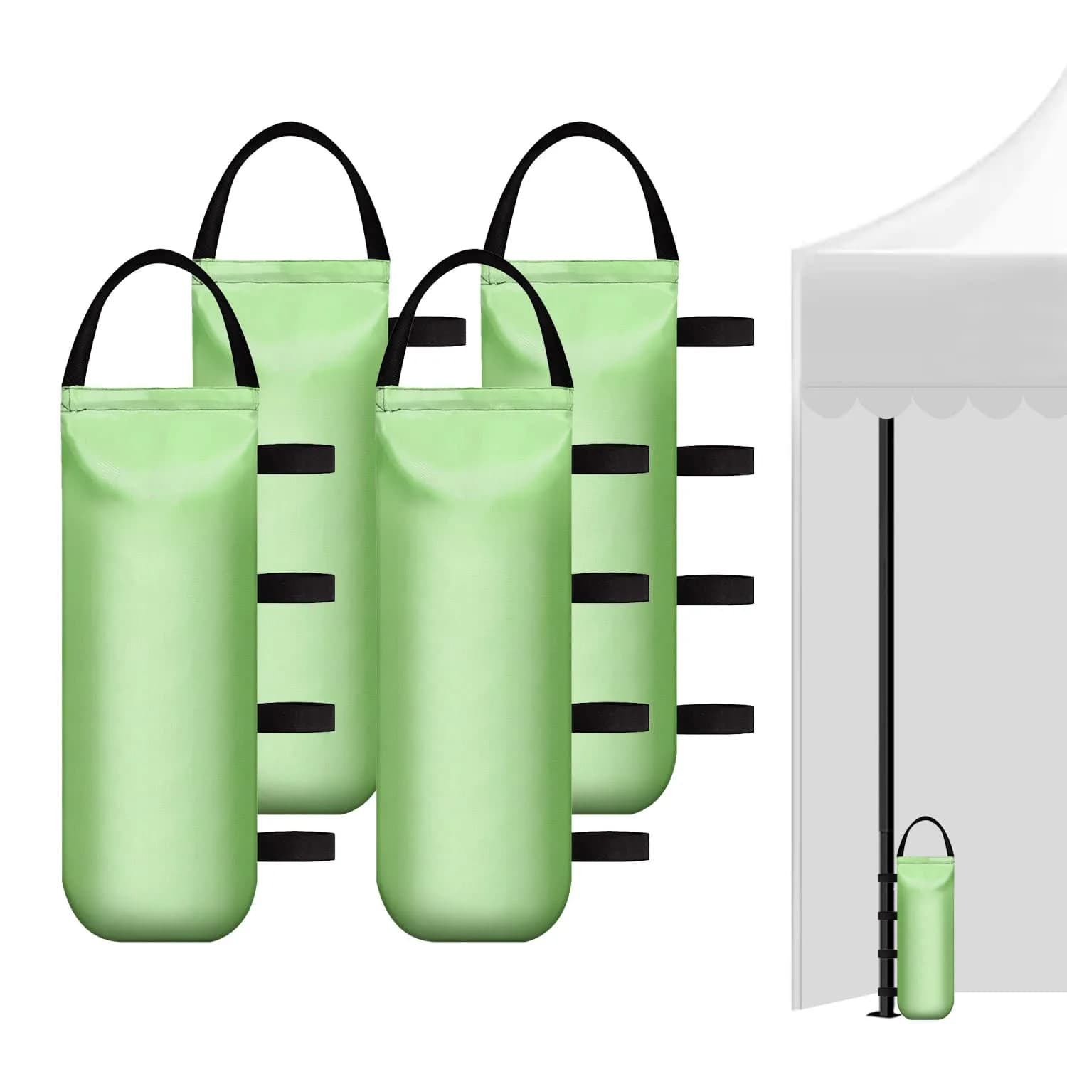 IALNAI Green Canopy Weights Sand Bags (4-Pack) | Heavy Duty Oxford Cloth for Outdoor Tents & Gazebos - main product image