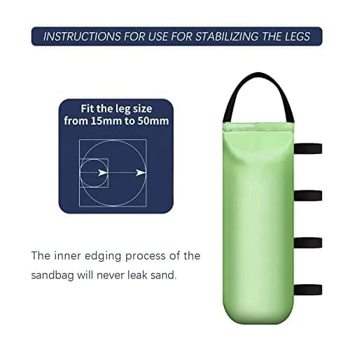 IALNAI Canopy Weights Sand Bags 4-Pack | Stabilize Tents & Gazebos in Wind thumbnail 6