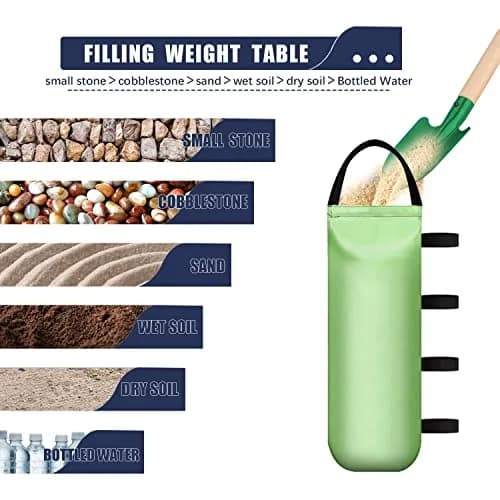 IALNAI Canopy Weights Sand Bags 4-Pack | Stabilize Tents & Gazebos in Wind thumbnail 3