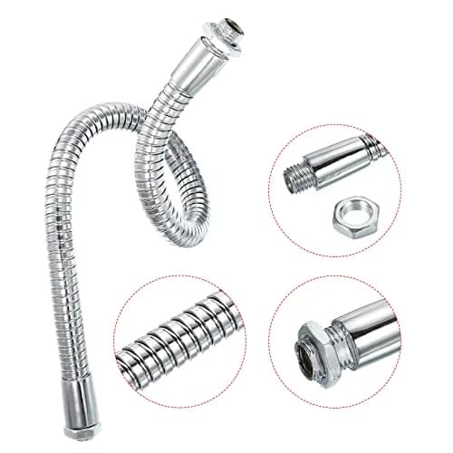 PATIKIL 11.8 inch (300mm) Metal Gooseneck Tube with M10/M8 Thread | Flexible Extension for Mic Stands & DIY thumbnail 4