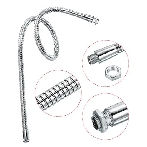 PATIKIL 23.6" Metal Gooseneck Microphone Extension Tube with M10/M8 Thread | Flexible Hose for DIY Mounts thumbnail 4