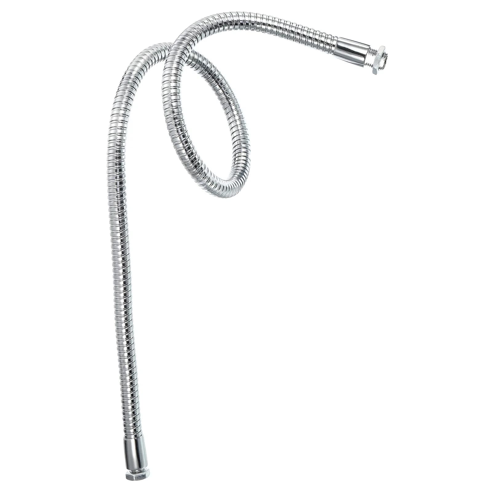 PATIKIL 23.6" Metal Gooseneck Microphone Extension Tube with M10/M8 Thread | Flexible Hose for DIY Mounts