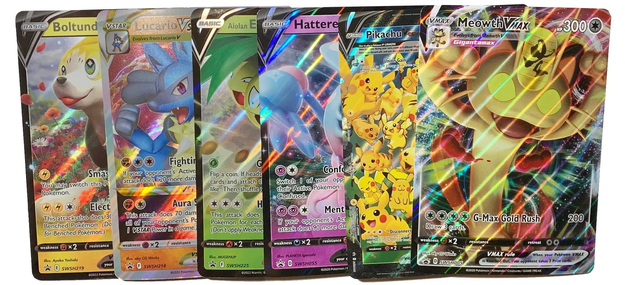 Pokémon Random Jumbo Card Lot x6 | Assorted V, VMAX, VSTAR, V Union, EX | 5x7 — Random