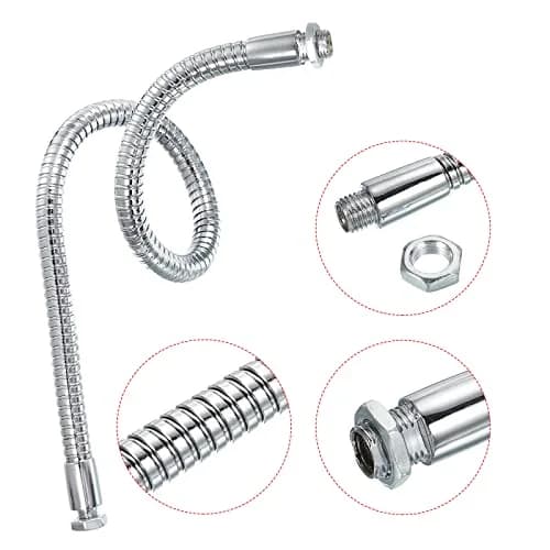 PATIKIL Universal Gooseneck Hose 400mm (15.7 Inch) | M10/M8 Thread Metal Bendable Arm for DIY thumbnail 4