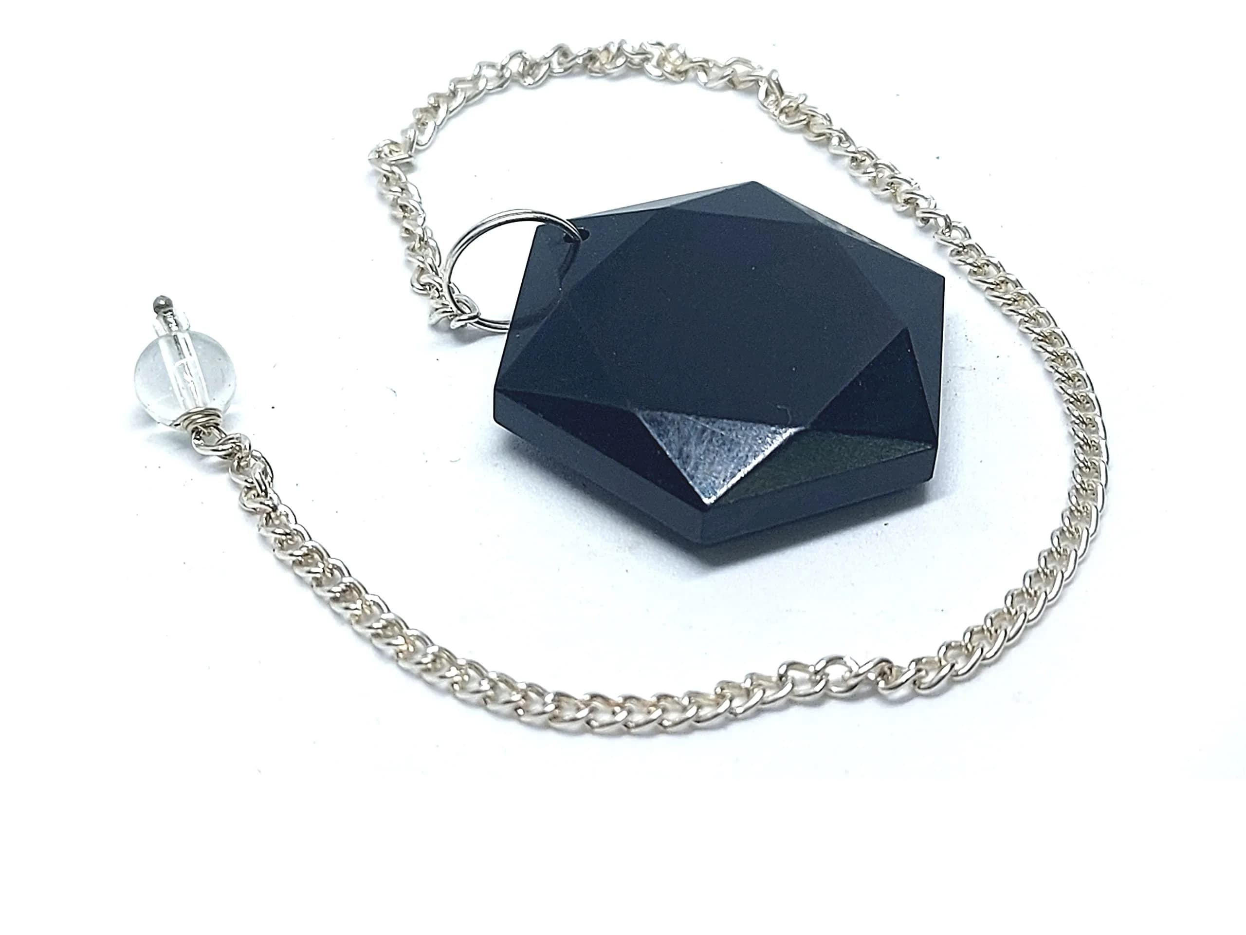 ASTROGHAR Black Tourmaline David Star Pendulum for Reiki & Chakra Healing | Accurate Dowsing & Energy Balance