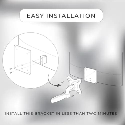 HumanCentric VESA Mount Adapter for HP M Series & 5 Series Monitors | Compatible with 75x75 & 100x100 VESA Patterns thumbnail 4