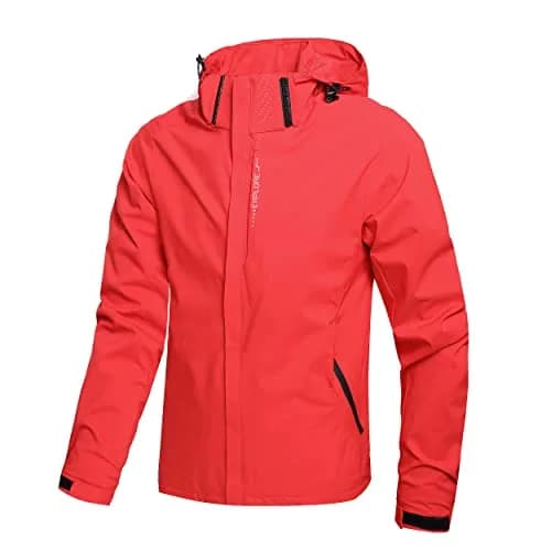 Hikevitang Men's Lightweight Waterproof Rain Jacket | Breathable & Windproof Outdoor Raincoat thumbnail 1