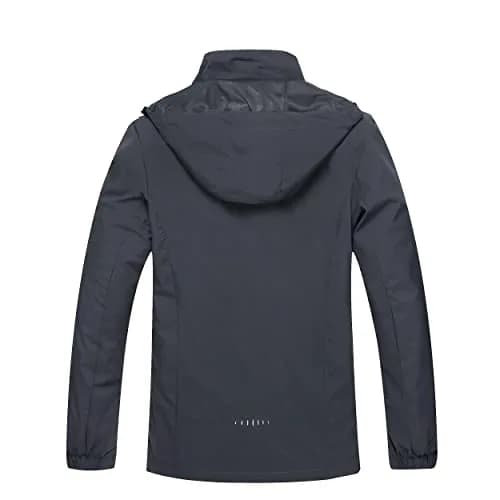 Hikevitang Men's Lightweight Waterproof Rain Jacket | Breathable, Windproof & Hooded (XX-Large) thumbnail 4