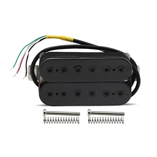 FLEOR Alnico 5 Bridge Humbucker Pickup 15-16K Black | High Output for Electric Guitars thumbnail 1