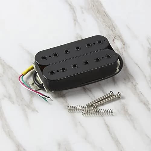 FLEOR Alnico 5 Bridge Humbucker Pickup 15-16K Black | High Output for Electric Guitars thumbnail 2