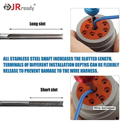 JRready ST5231 Deutsch Pin Removal Tool Set for Connectors | Durable Stainless Steel & Aluminum (70-120 chars) thumbnail 5