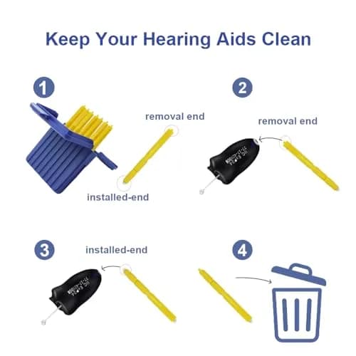 COUCHINLARY Hear Clear Hearing Aid Wax Guards 32 Pcs (1.2mm) | Compatible with Starkey & Audibel Hearing Aids thumbnail 5