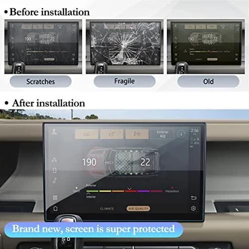 SKTU 11.4 Inch Navigation Screen Protector for Land Rover Defender 2023-2025 | HD Clear Tempered Glass thumbnail 5