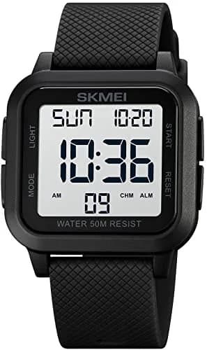 Gosasa Men Sports Military Watch 40mm | Waterproof LED Digital Airplane Style thumbnail 1