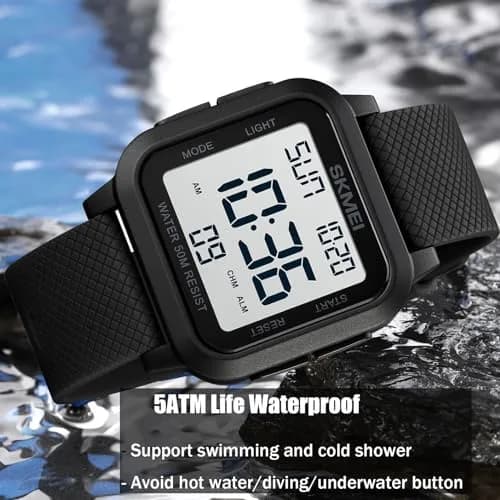 Gosasa Men Sports Military Watch 40mm | Waterproof LED Digital Airplane Style thumbnail 4
