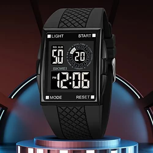 Gosasa Men Digital Military Watch 34mm | Waterproof LED Airplane Design thumbnail 5