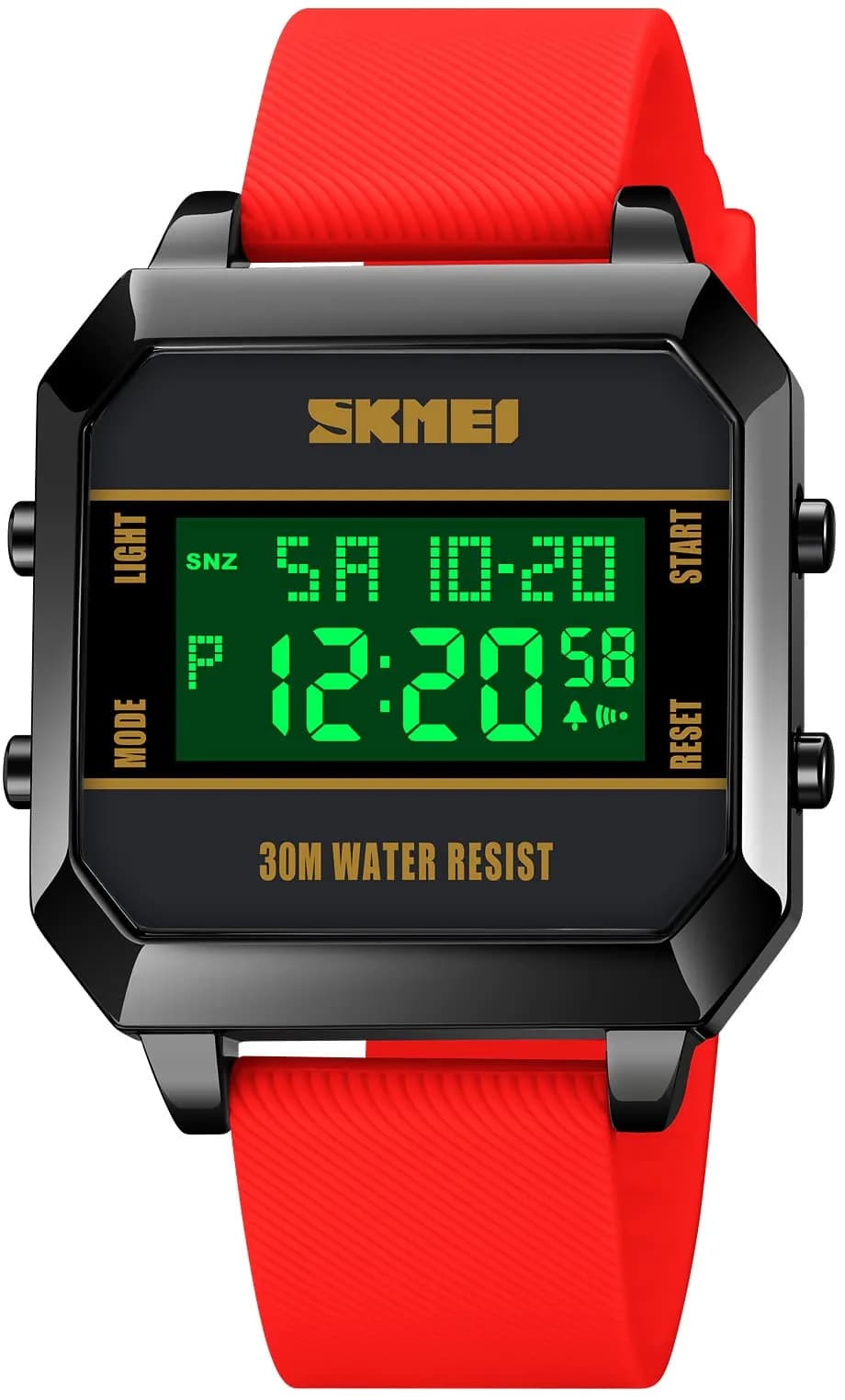 Gosasa Men's D-Red Digital Airplane Watch 47mm Case | Aviation-Inspired Design with LED Light - main product image