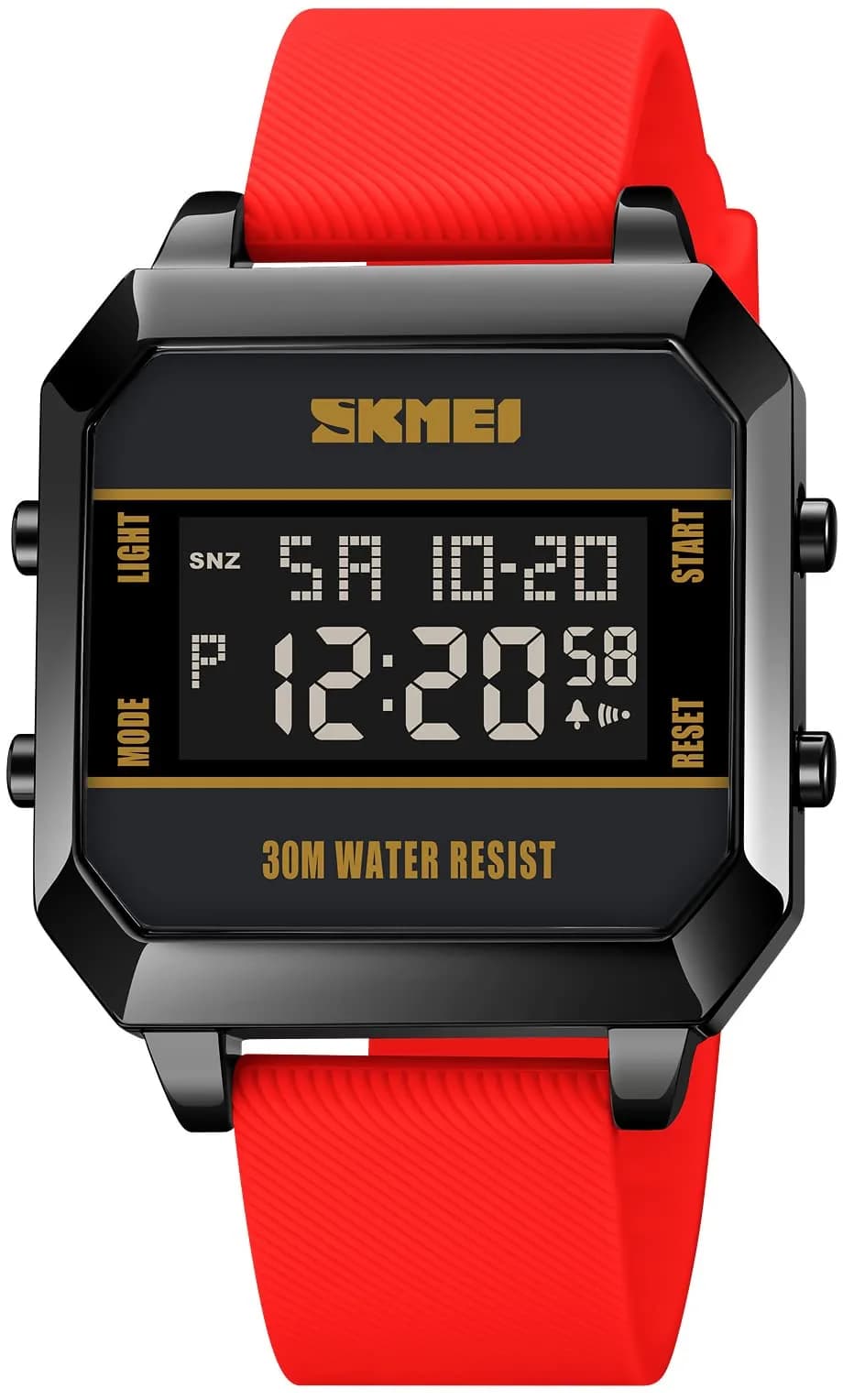 Gosasa Men's D-Red Digital Airplane Watch 47mm Case | Aviation-Inspired Design with LED Light - view 3