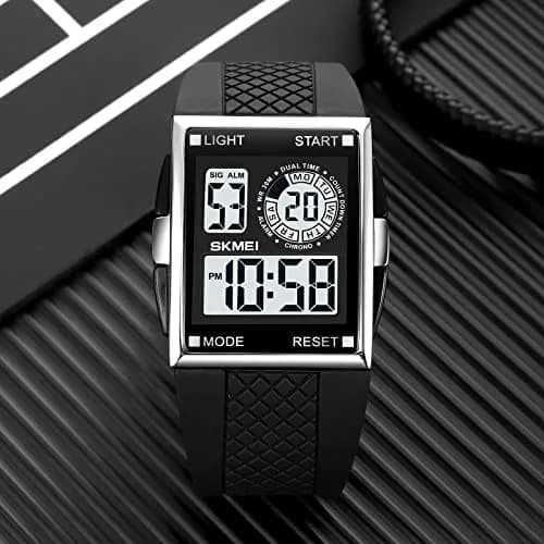 Gosasa Men Digital Military Watch 34mm | Waterproof LED Airplane Design thumbnail 5