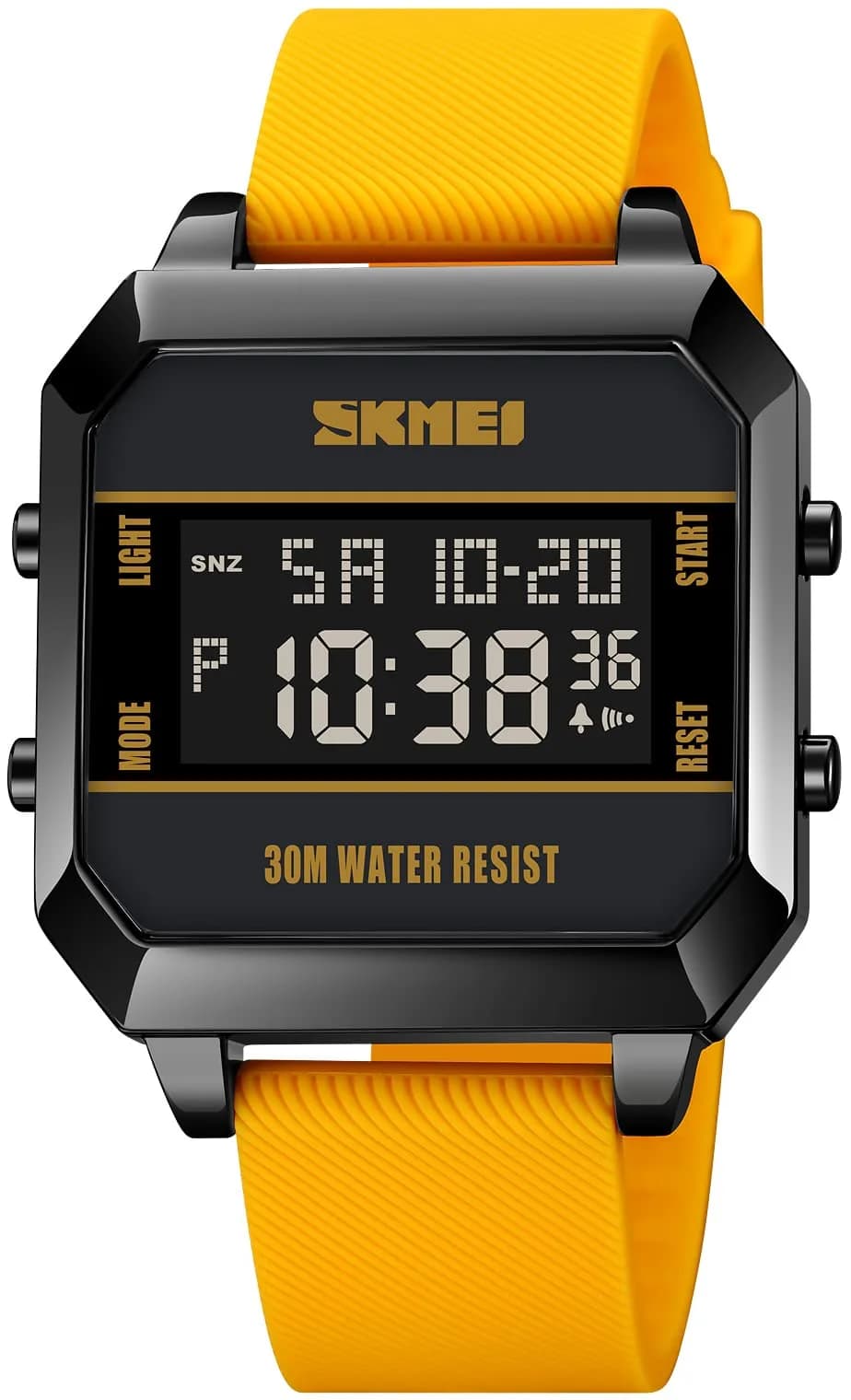 Gosasa Men's Digital Airplane Watch D-Yellow 47mm Case | Aviation-Inspired Design with LED Light - view 3