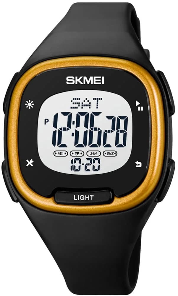 Gosasa Men's F- Gold Black Digital Airplane Watch 47mm Case | Aviation-Inspired Design with LED Light - main product image