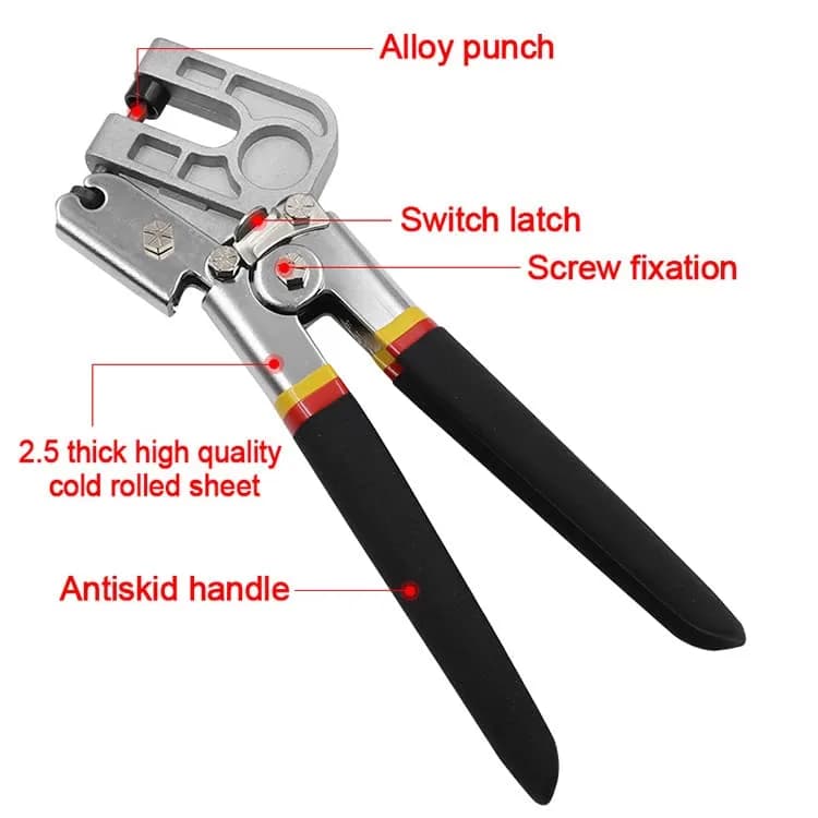 Yuudar 10 Inch High-Carbon Steel Metal Steel Stud Crimper | Heavy-Duty Hand Tool for Framing & Drywall thumbnail 3