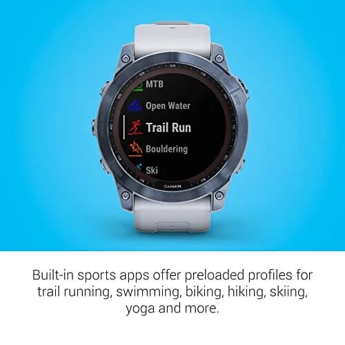 Garmin Fenix 7X Sapphire Solar Adventure Smartwatch 51 x 51 x 14.9 mm | Rugged Outdoor GPS with Wellness thumbnail 6