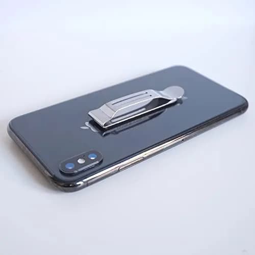 BORING PRODUCT Attachable Pocket Clip Replacement for Smartphones, 1 Pack Silver | Attaches Instantly to Pockets, Belts, Straps thumbnail 6