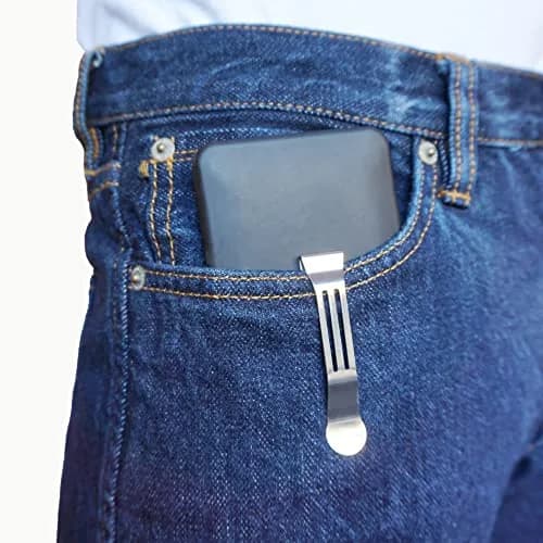 BORING PRODUCT Attachable Pocket Clip Replacement for Smartphones, 1 Pack Silver | Attaches Instantly to Pockets, Belts, Straps thumbnail 8