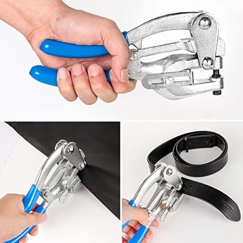 NiQinWuKin Heavy Duty Metal Hole Punch Set | 7 Sizes for Aluminum, Brass & Steel | Blue thumbnail 6